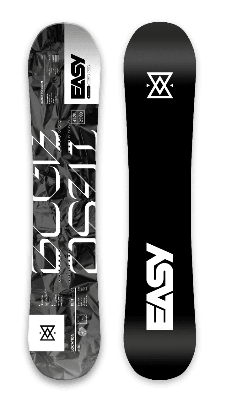 Snowboard Easy Black Torsion 2023