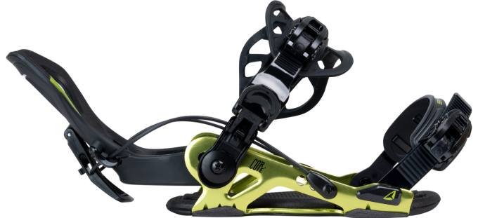 Fixations de snowboard à entrée arrière SP Core Multientry Lime