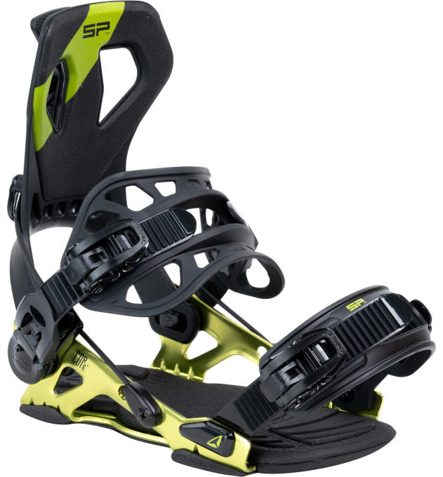 Fixations de snowboard à entrée arrière SP Core Multientry Lime