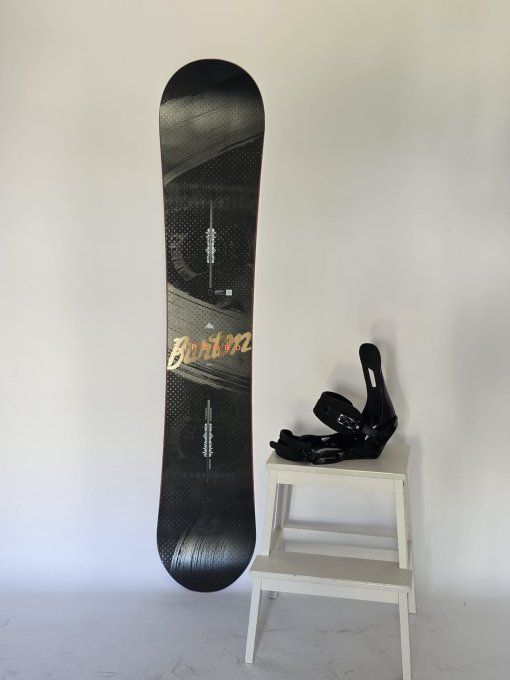 Pack Snowboard Occasion Burton Ripcord 158W + Fixations Burton Infidel L 