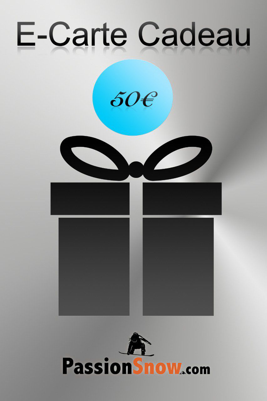 E-Carte cadeau PassionSnow 50€