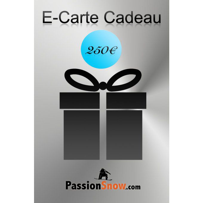 E-Carte cadeau PassionSnow 250€