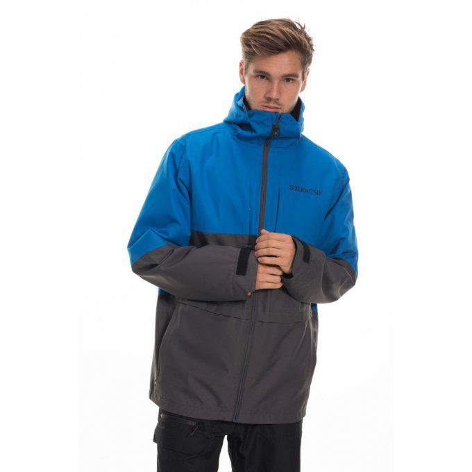 Veste de snowboard 686 Smarty Strata-Blue Colorblock